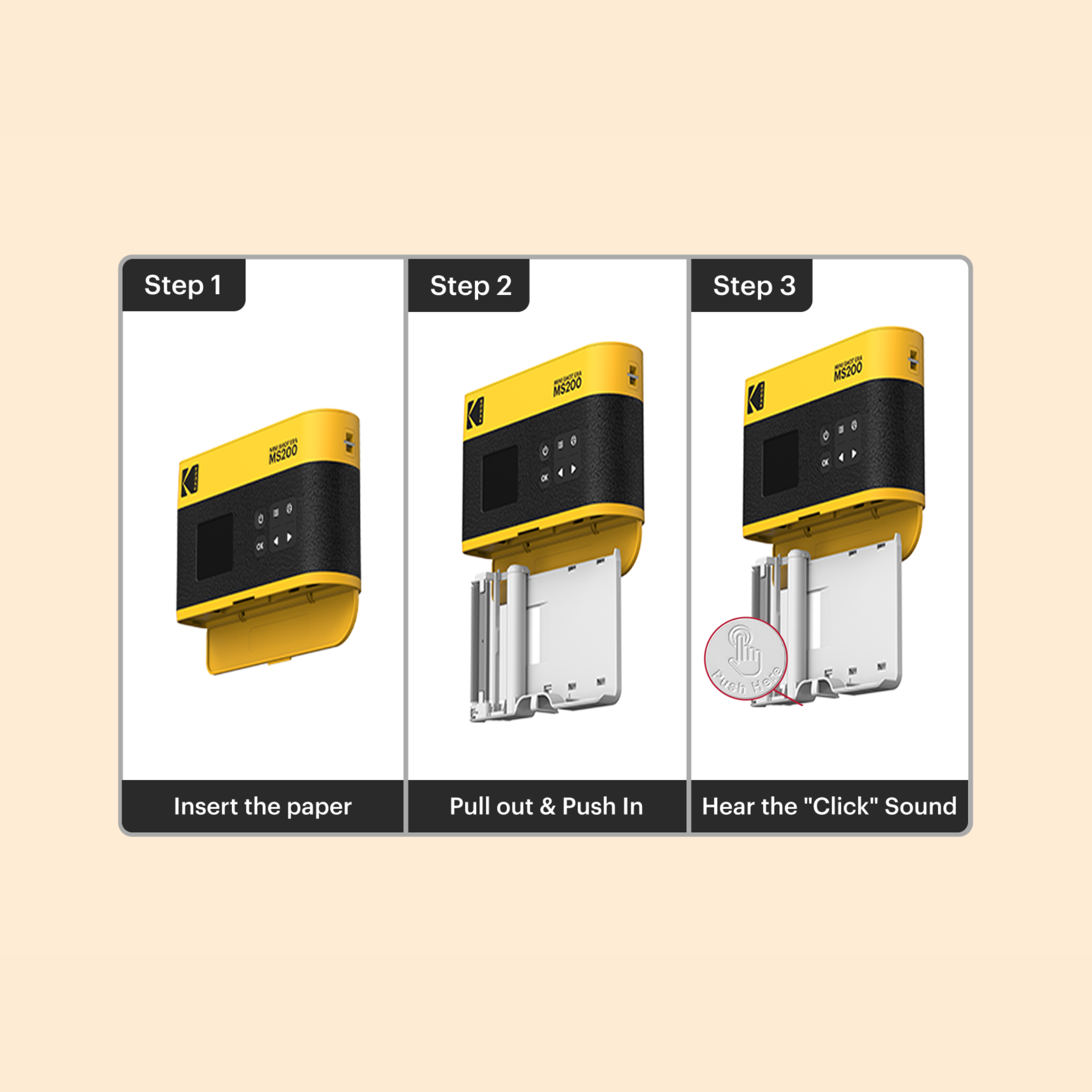 KODAK 4PASS All-in-one Cartridge (2.1x3.4") 60 Photos