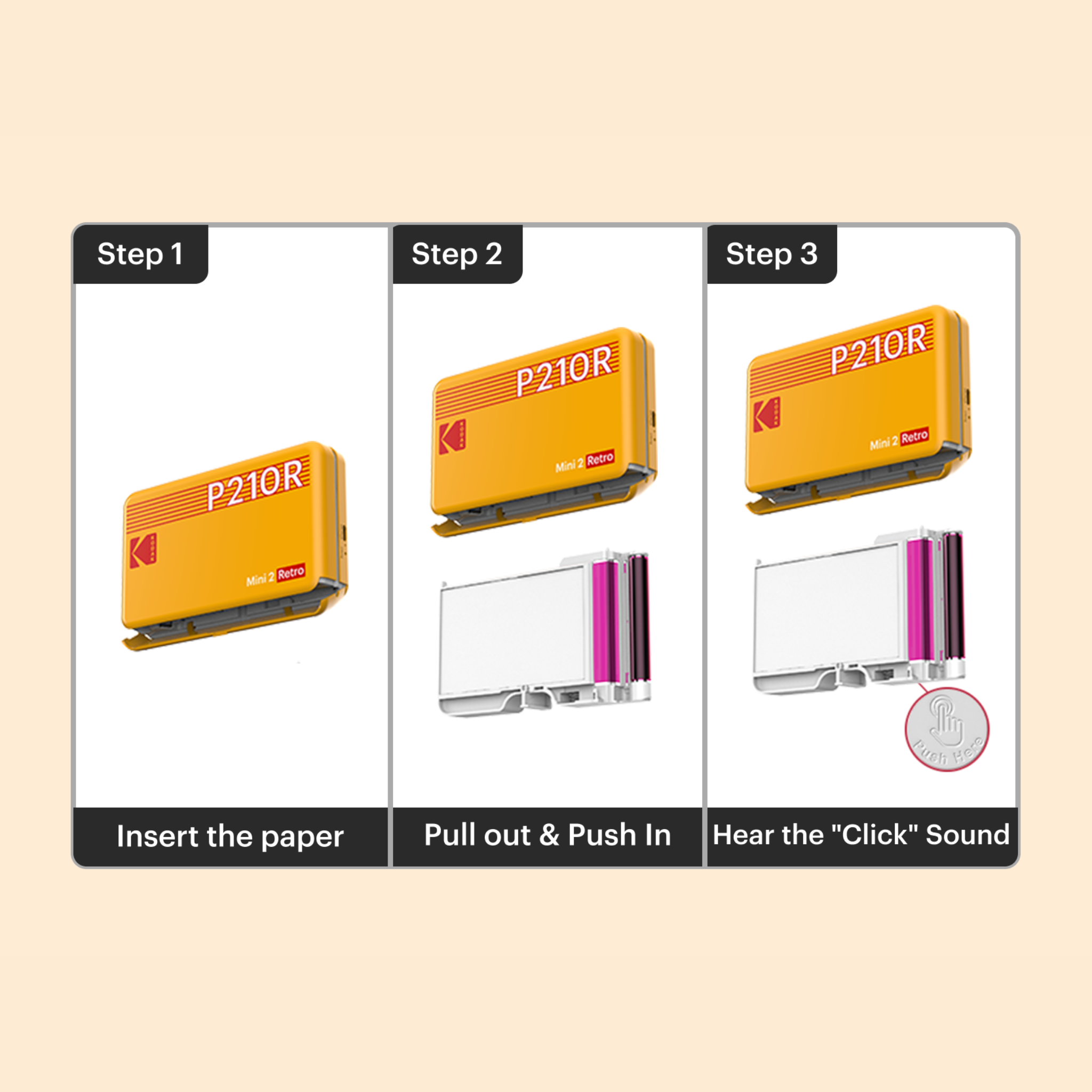 KODAK 4PASS All-in-one Cartridge (2.1x3.4") 60 Photos
