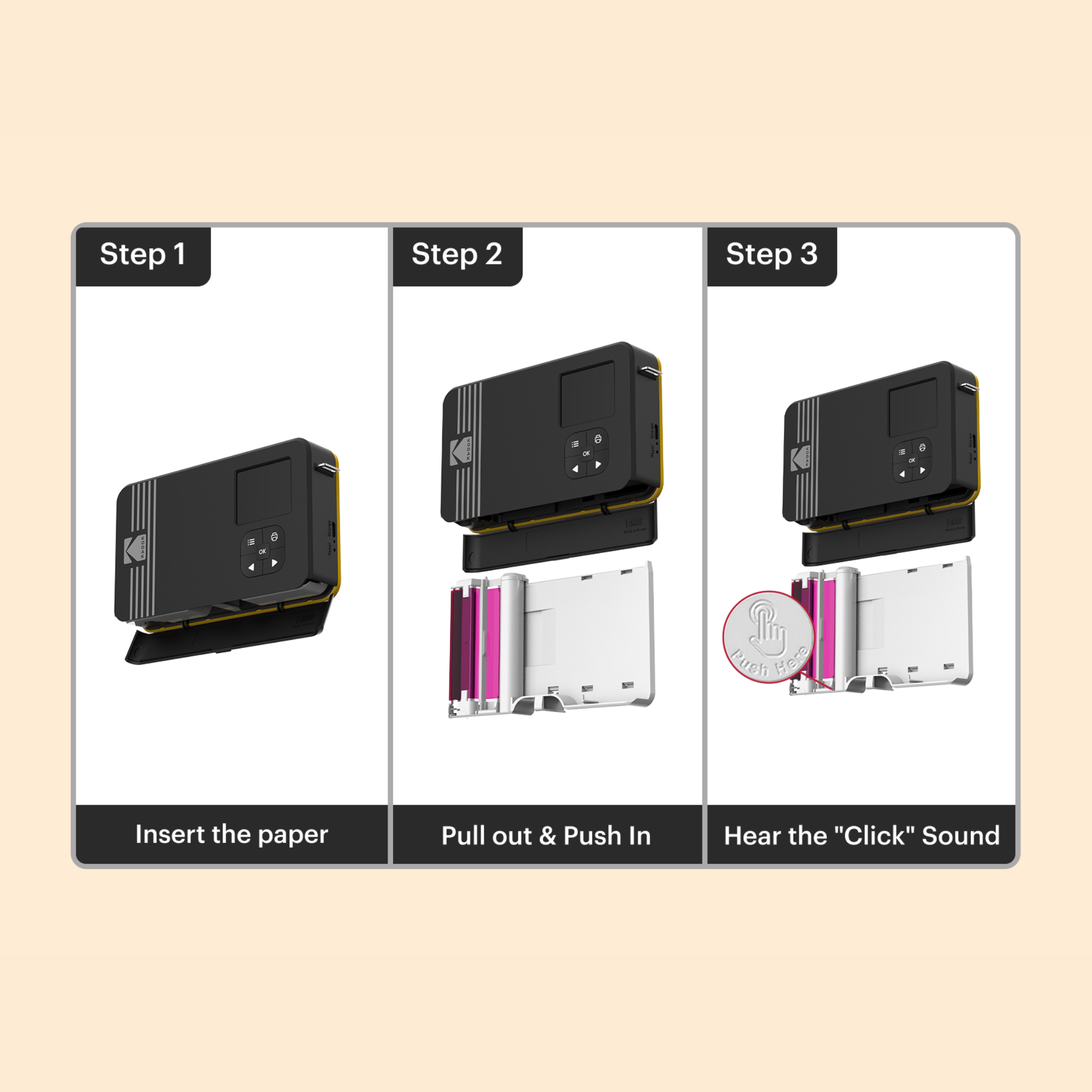 KODAK 4PASS All-in-one Cartridge (2.1x3.4") 60 Photos