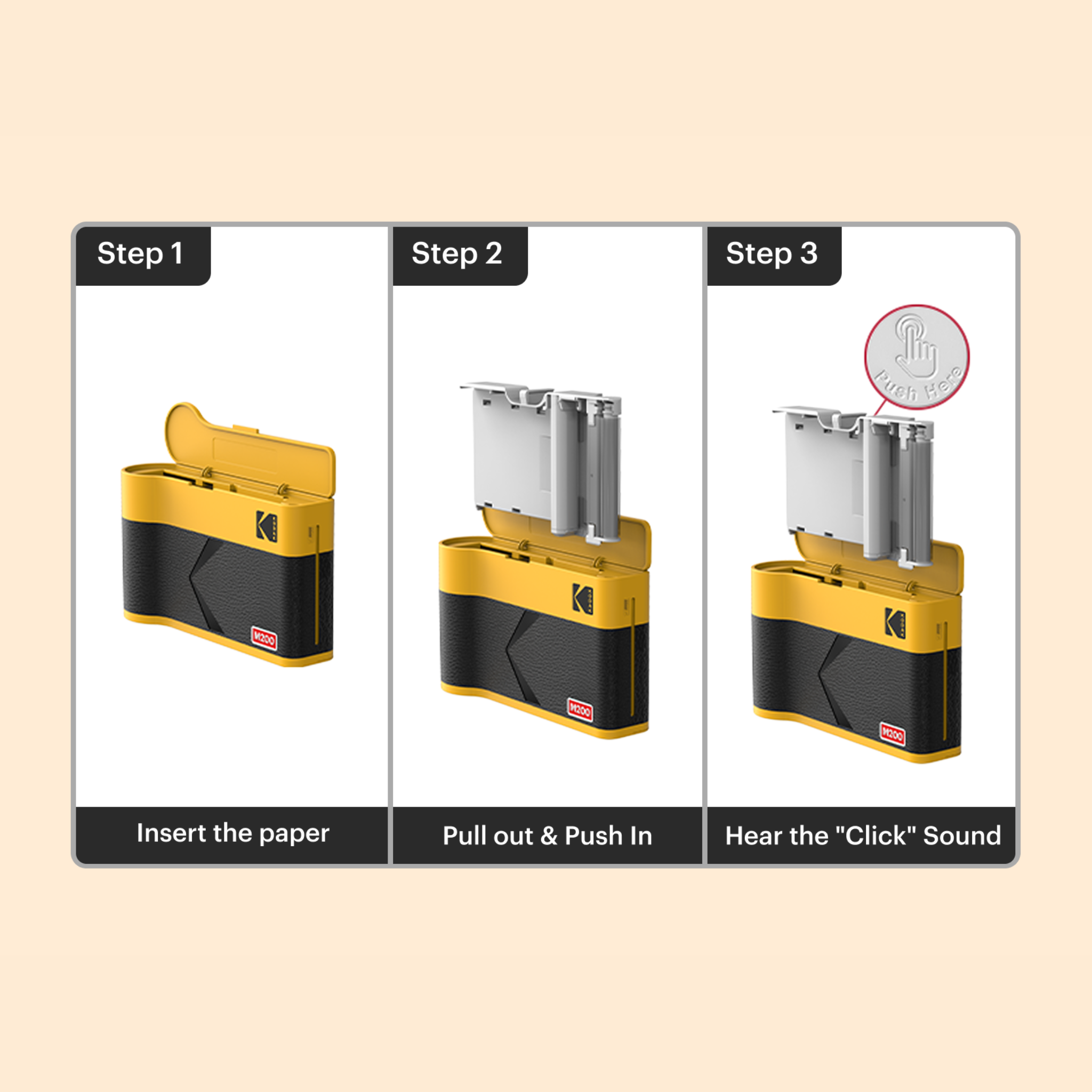 KODAK 4PASS All-in-one Cartridge (2.1x3.4") 60 Photos