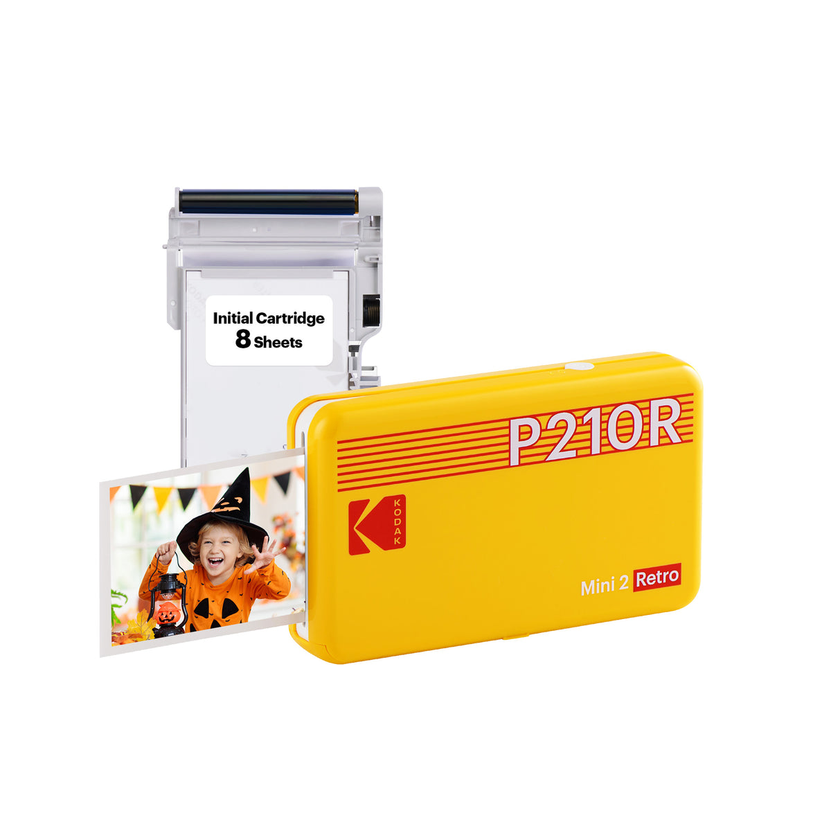 Kodak Mini 2 Retro (P210R) Tragbarer Sofortfotodrucker | 2,1 x 3,4 