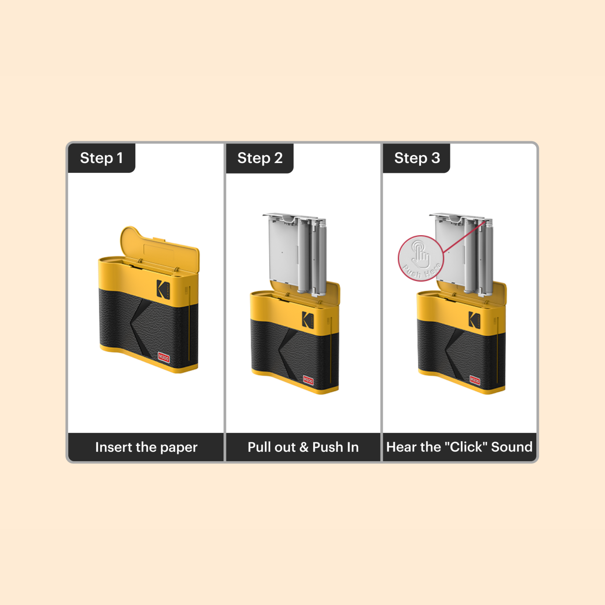 KODAK 4PASS All-in-one Cartridge (3x3") 60 Photos