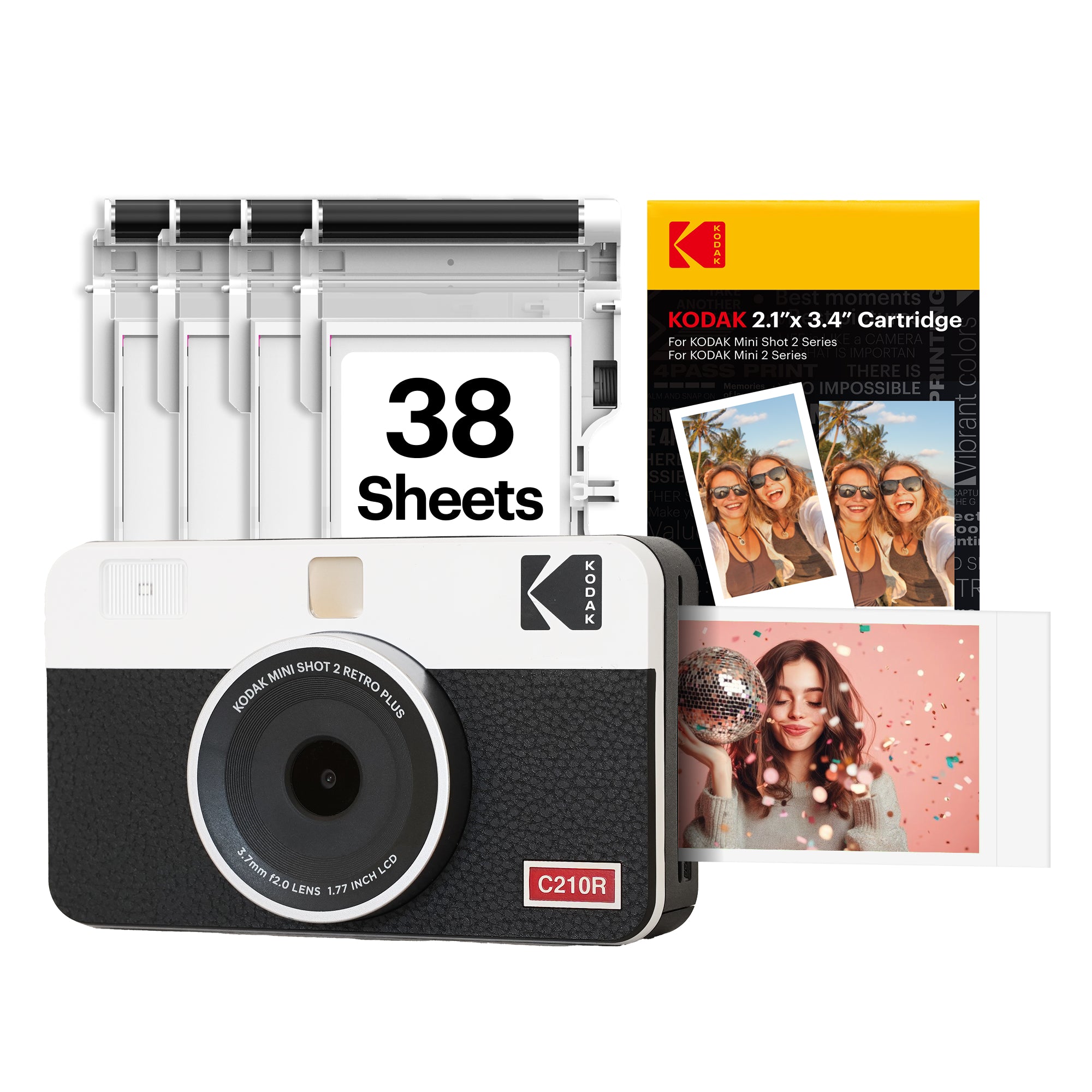 KODAK Mini Shot 2 Retro C210R 30 sheet Bundle