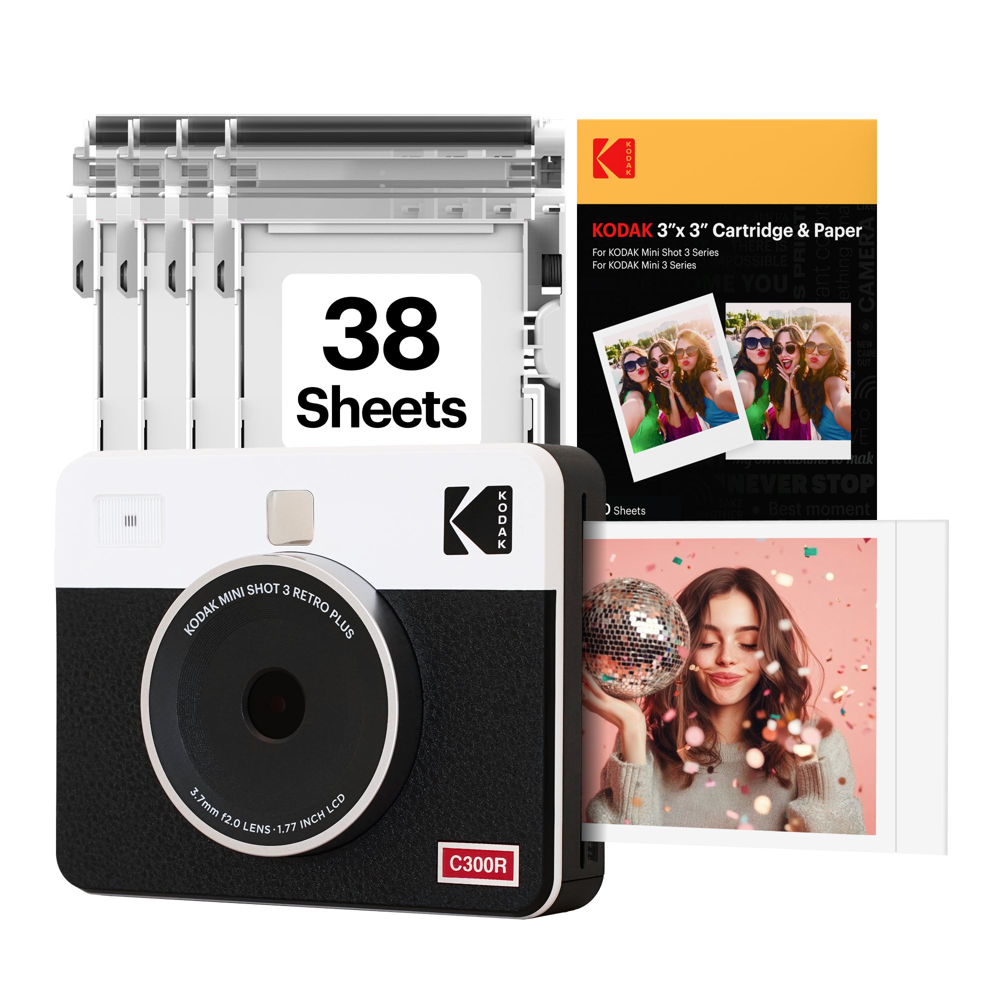KODAK Mini Shot 3 Retro C300R Paket