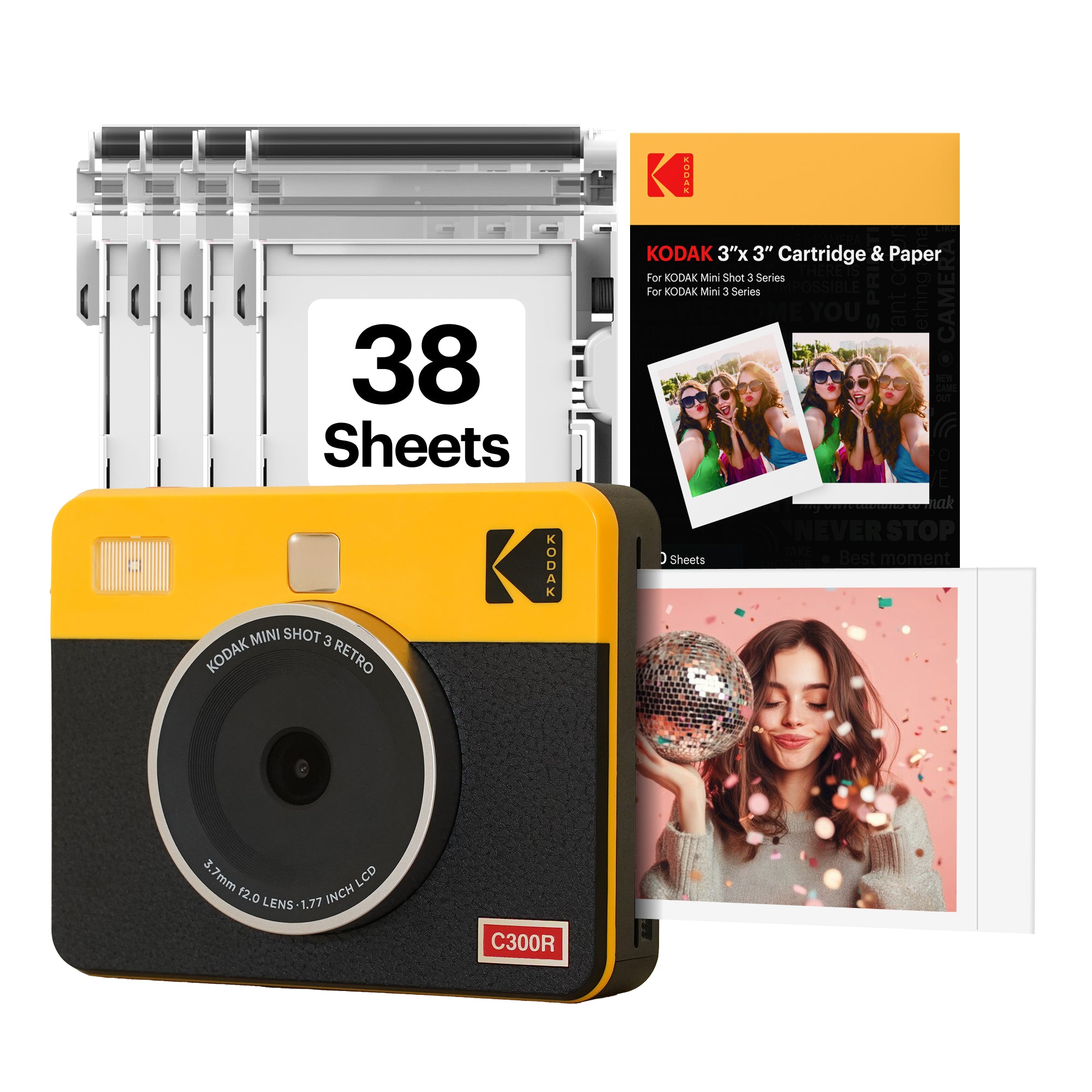 KODAK Mini Shot 3 Retro C300R Paket