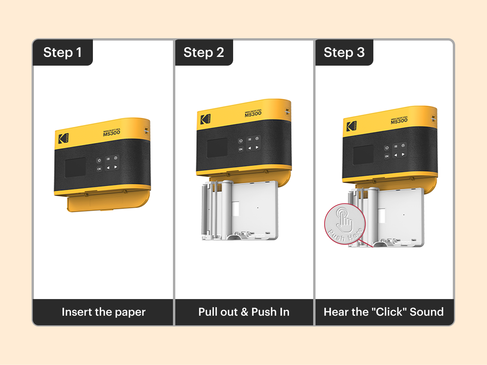 KODAK 4PASS All-in-one Cartridge (3x3") 60 Photos
