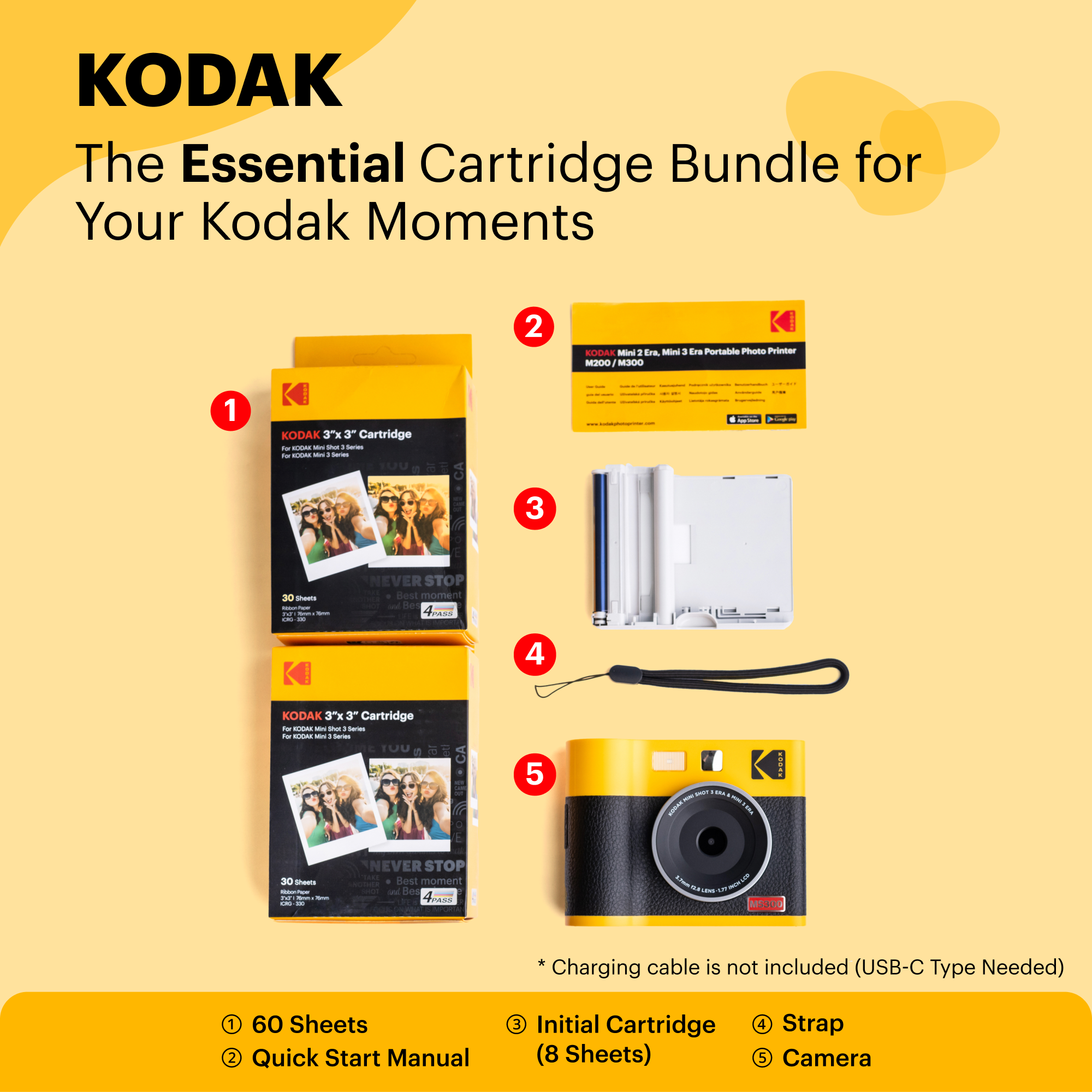 KODAK Mini Shot 3 Era MS300 Bundle