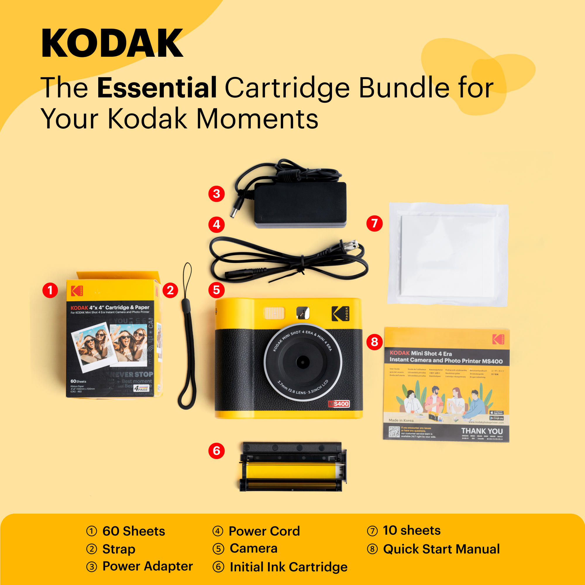 KODAK Mini Shot 4 Era MS400 Bundle