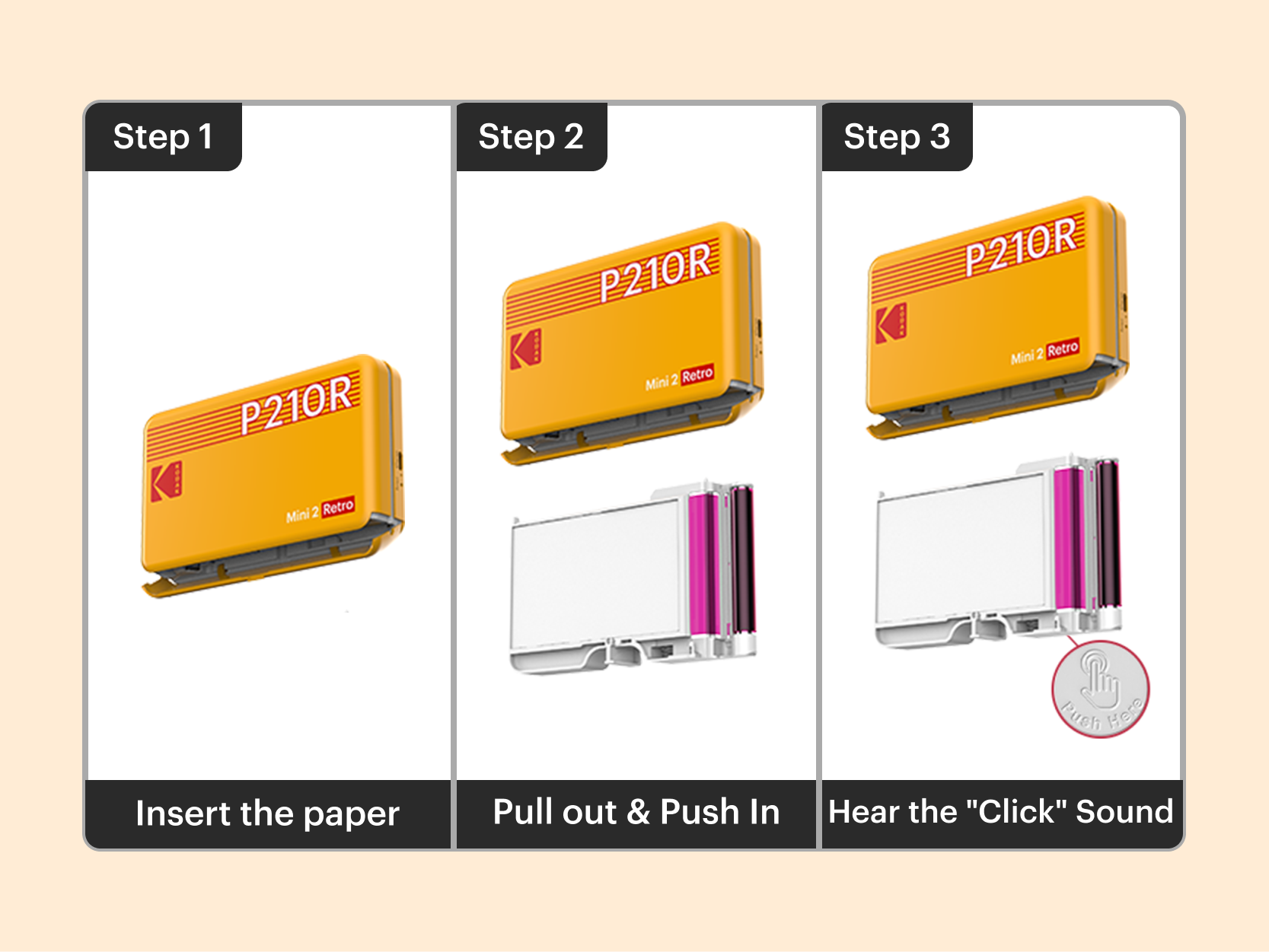KODAK Mini 2 Retro P210R Paket