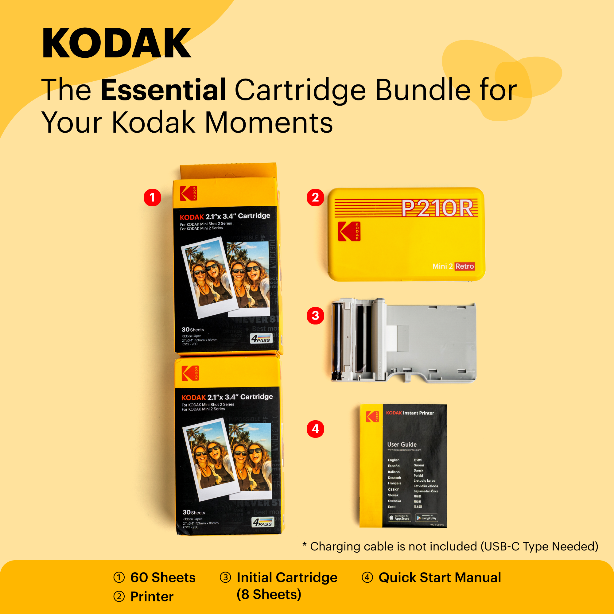 KODAK Mini 2 Retro P210R Paket