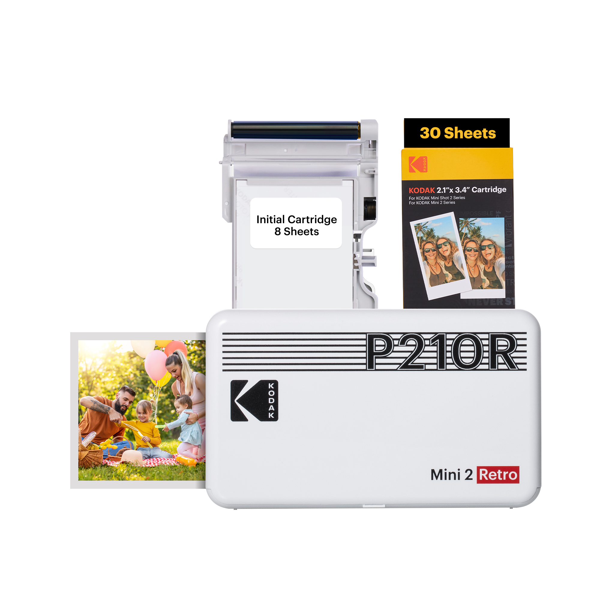 Kodak Mini 2 Retro Portable Instant Photo Printer | 2.1 x