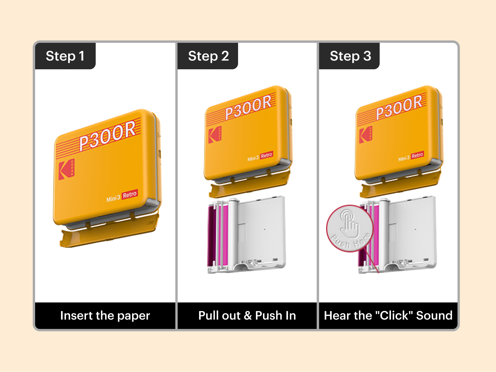 KODAK Mini 3 Retro P300R Gift Bundle