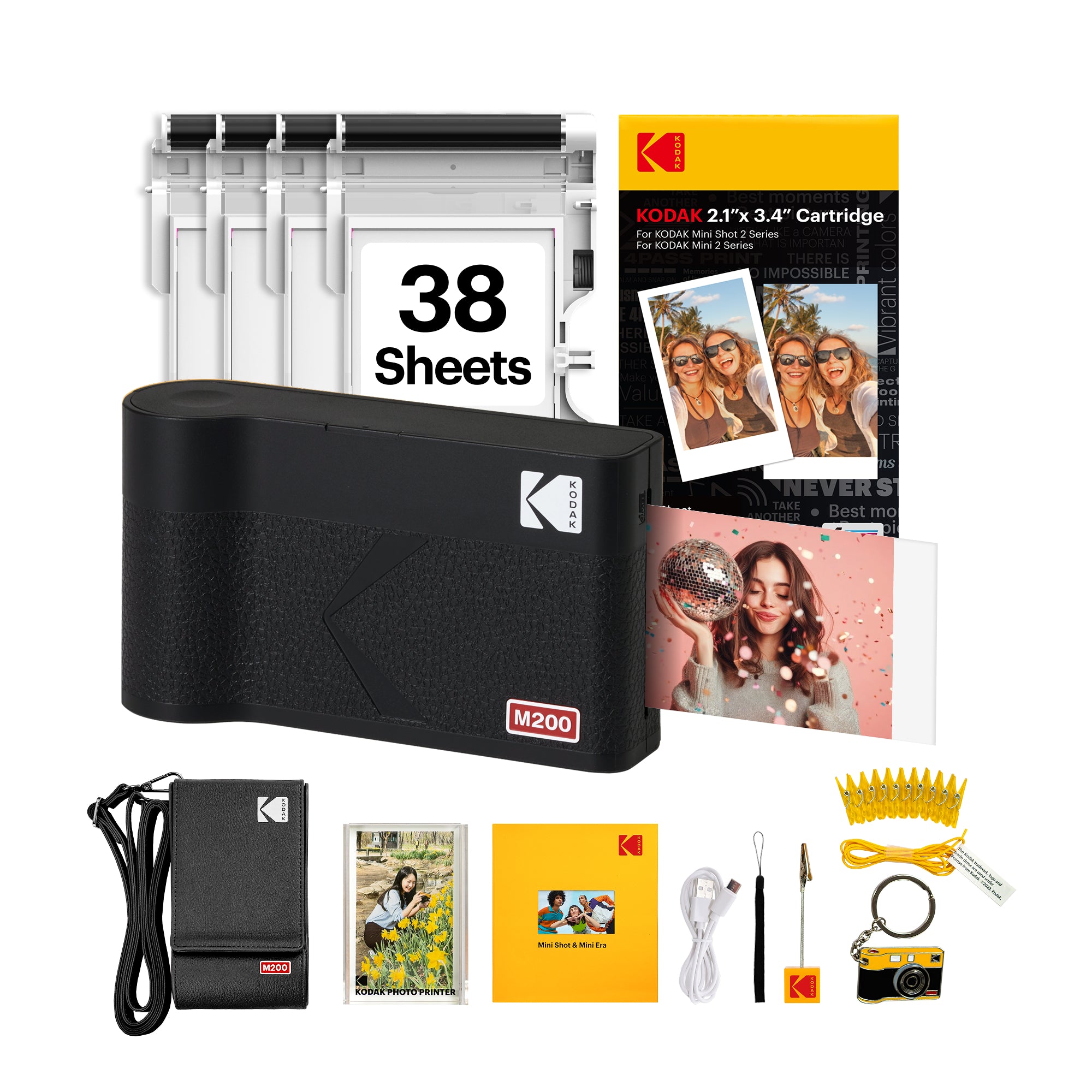 KODAK Mini 2 Era 2.1x3.4 Inch M200 38 Sheet Gift Bundle