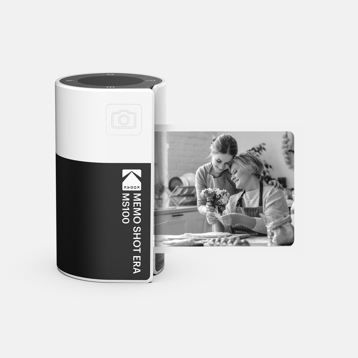 Lebakort Hartschalen-Etui Für Kodak Memo Shot ERA – Schwarz, Mit Netzfächern & Klett