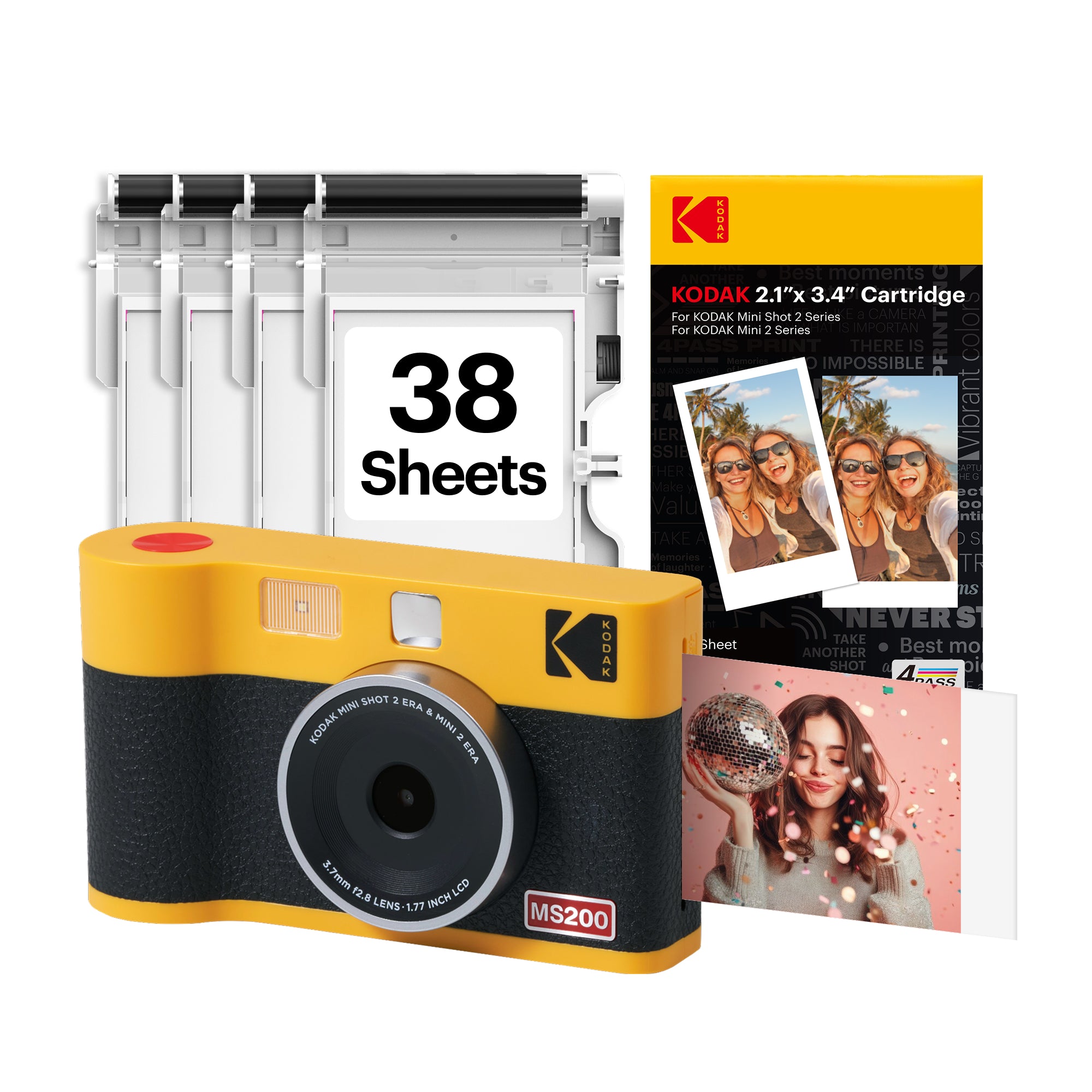 KODAK Mini Shot 2 Era 2.1x3.4 Inch MS200 38 Sheet Bundle
