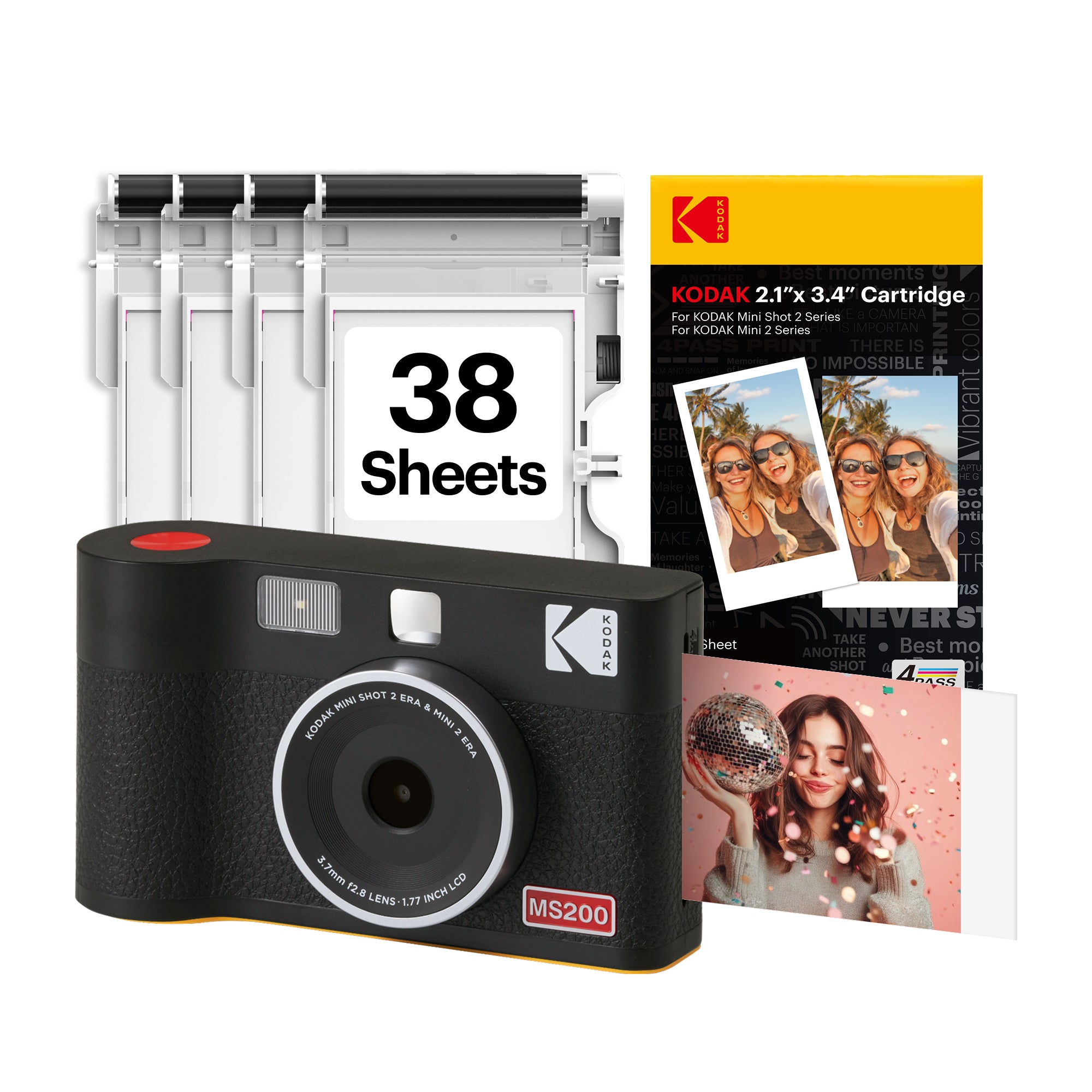 KODAK Mini Shot 2 Era 2.1x3.4 Inch MS200 38 Sheet Bundle