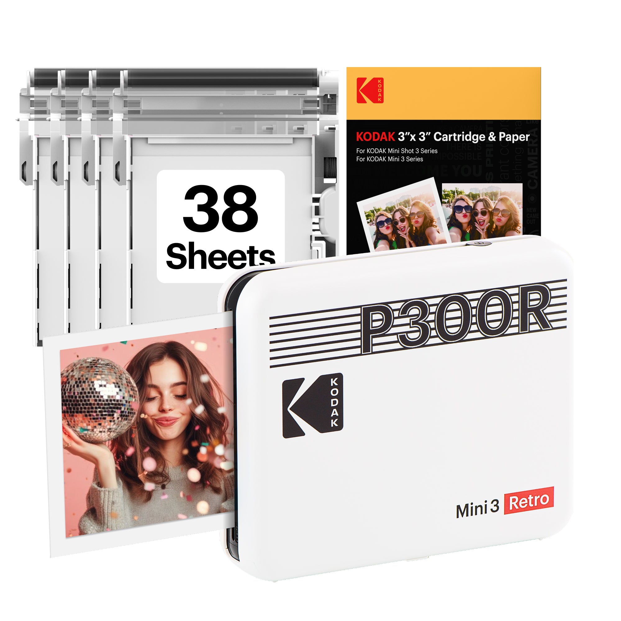 KODAK Mini 3 Retro P300R Paket