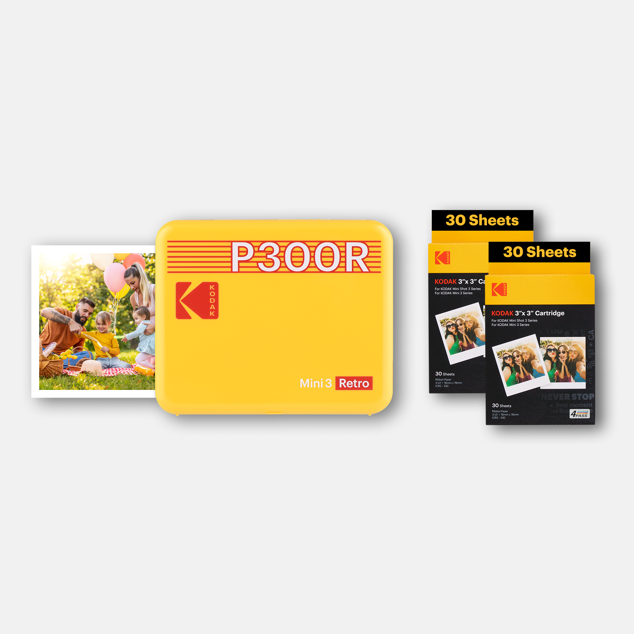 KODAK Mini 3 Retro P300R Bundle