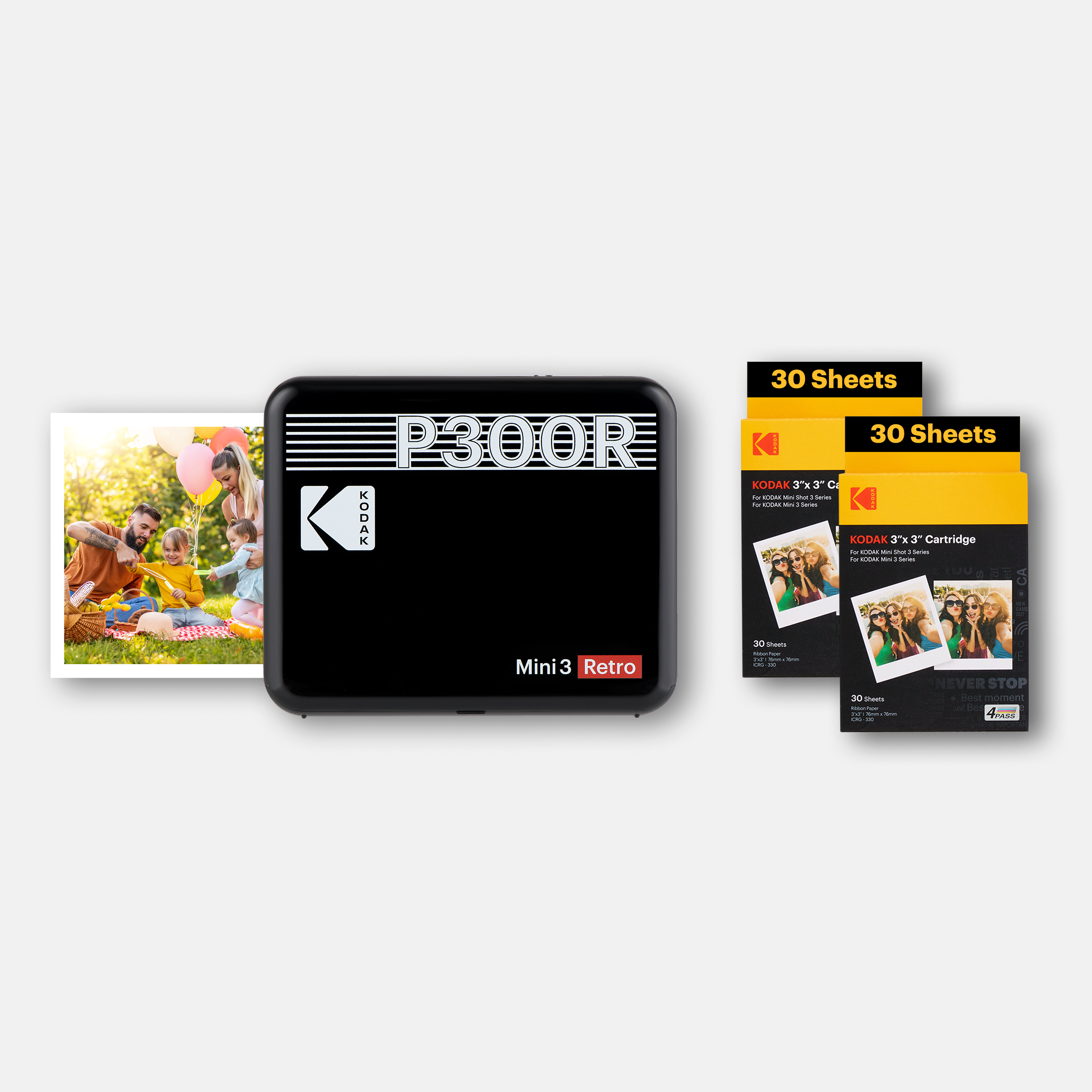 KODAK Mini 3 Retro P300R Bundle