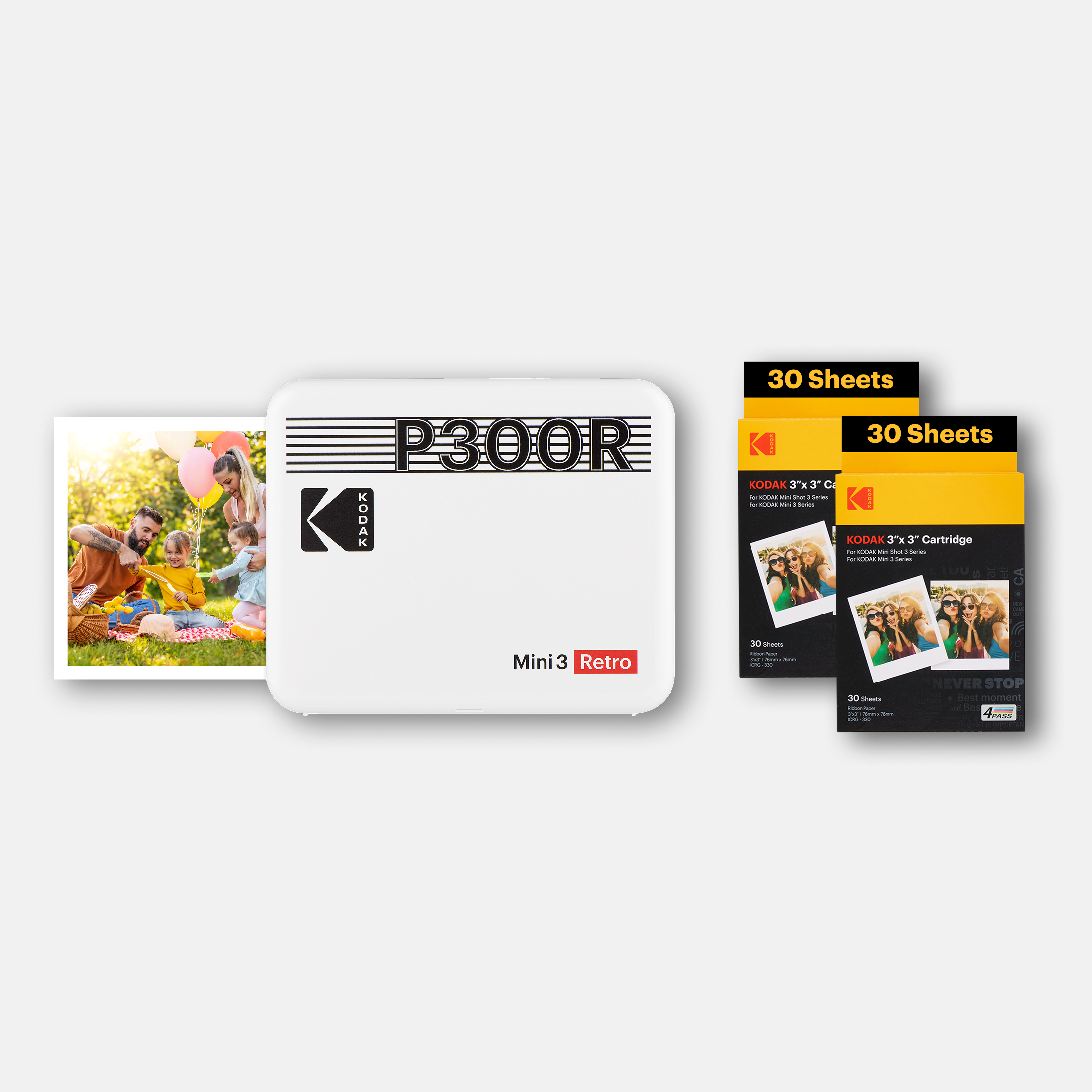 KODAK Mini 3 Retro P300R Bundle