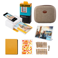 KODAK Dock Plus 4PASS Instant Photo Printer (4x6 inches) + 90 Sheets Gift Bundle