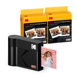 KODAK Mini 3 ERA Portable Photo Printer Cartridge Bundle (3x3inches) (Printer + 68 Sheets)