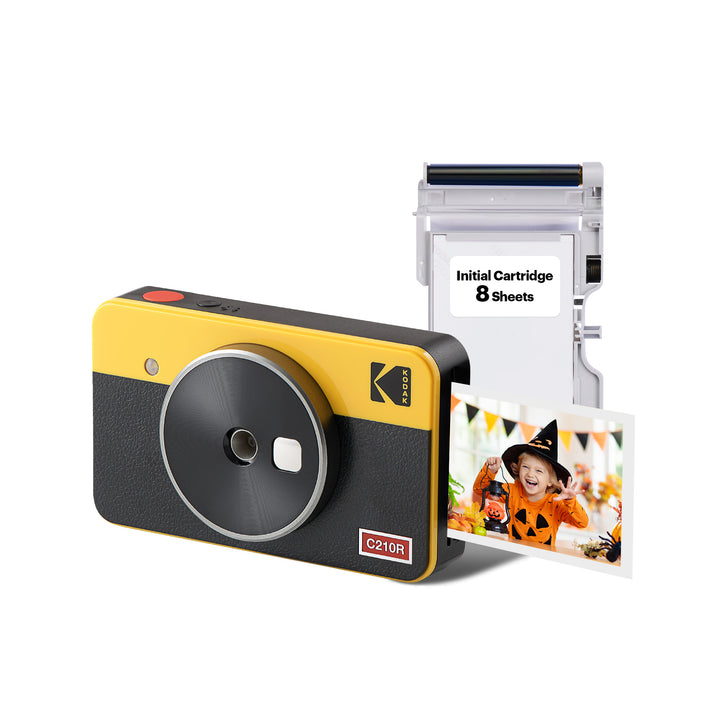 KODAK Mini Shot 2 Retro 4PASS 2-in-1-Sofortbildkamera und Fotodrucker (2,1 x 3,4 Zoll) + 8 Blatt 