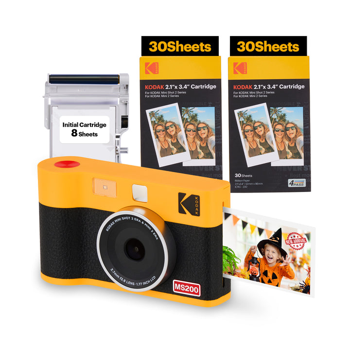 KODAK Mini Shot 2 ERA Cartridge Bundle (2.1x3.4inches) (Camera + 68 Sheets)