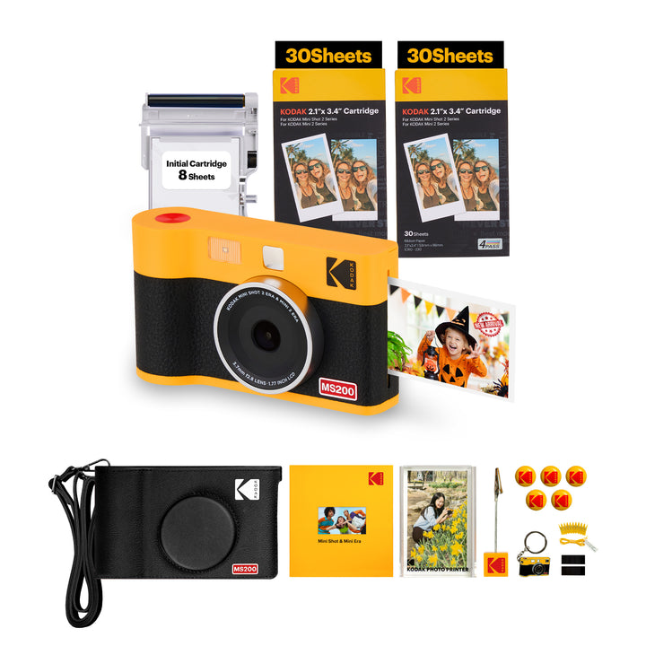 KODAK Mini Shot 2 ERA Gift Bundle(2.1x3.4inches) (Camera + 68 Sheets + Accessories)