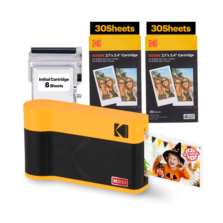 KODAK Mini 2 ERA Portable Photo Printer Cartridge Bundle (2.1x3.4) (Printer + 68 Sheets)