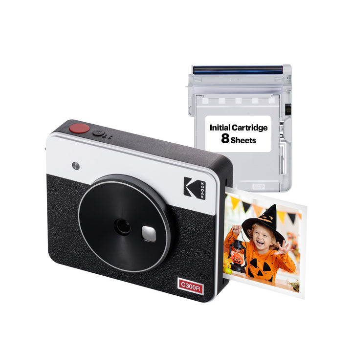 KODAK Mini Shot 3 Retro 4PASS 2-in-1 Instant Camera and Photo Printer (3x3 inches) + 8 Sheets