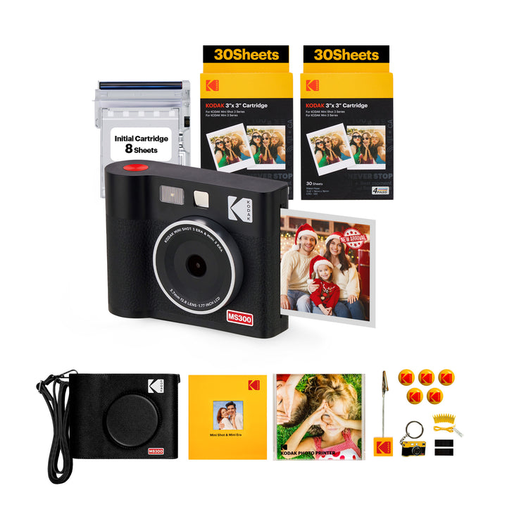 KODAK Mini Shot 3 ERA Geschenkpaket (3 x 3 Zoll) (Kamera + 68 Blätter + Zubehör) 