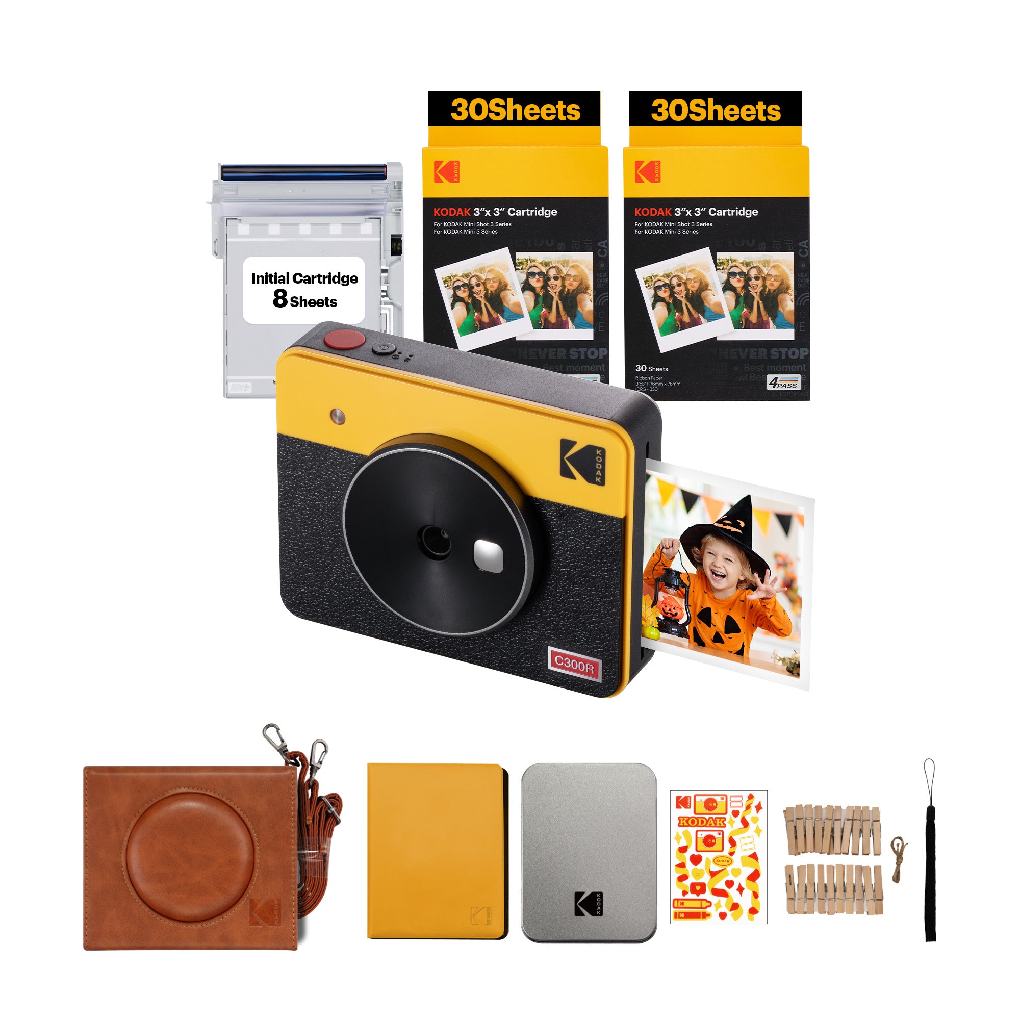 Kodak Mini Shot 3 store Retro 2-in-1 Portable 3x3” Wireless Instant Camera