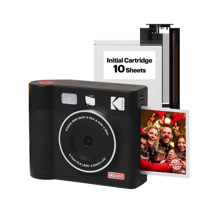 KODAK Mini Shot 4 ERA 2-in-1 Instant Camera and Photo Printer (4x4inches) (Camera + 8 Sheets)