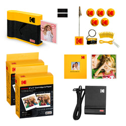 KODAK Mini 3 ERA Portable Photo Printer Gift Bundle (3x3inches) (Printer + 68 Sheets + Accessories)