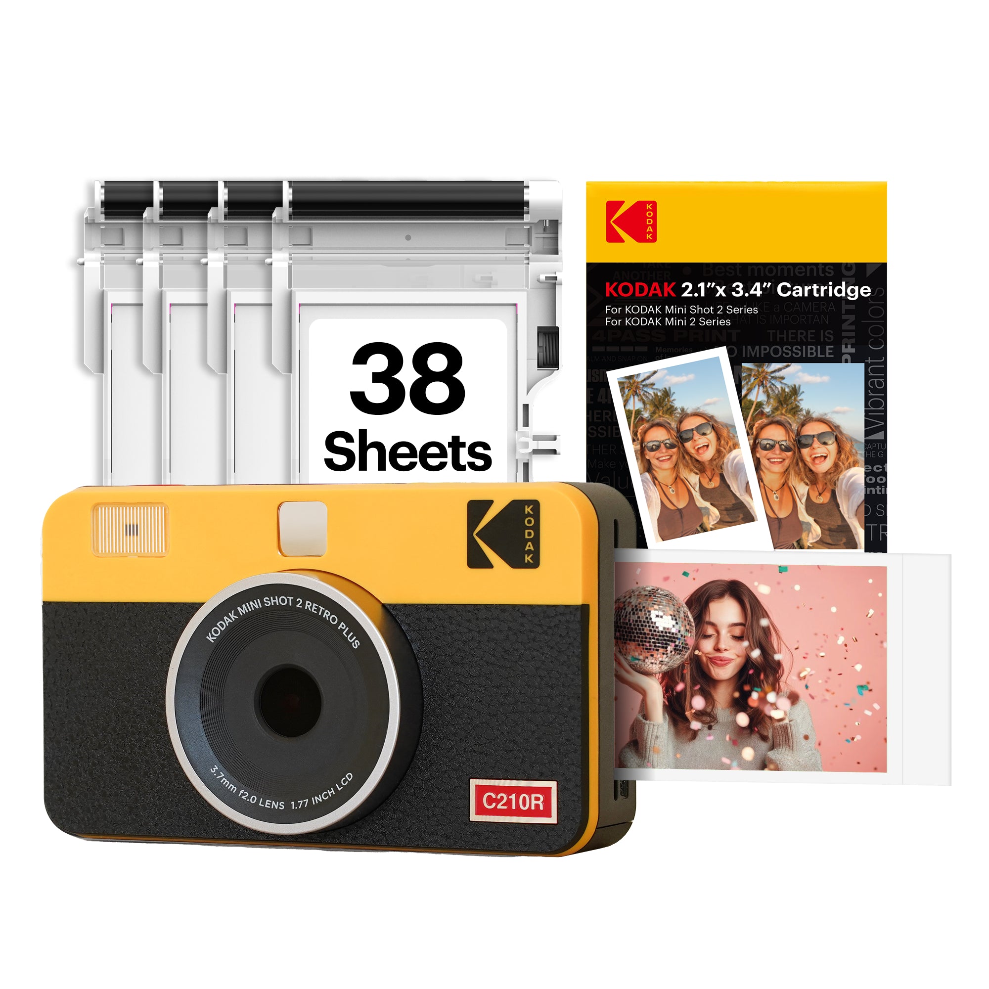 KODAK Mini Shot 2 Retro C210R 30 sheet Bundle