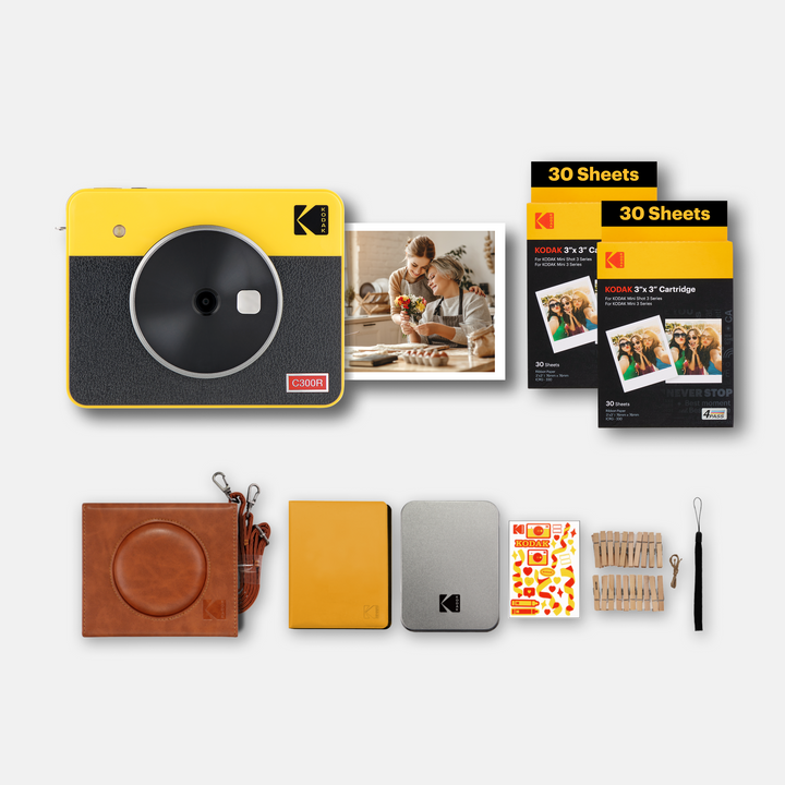 KODAK Mini Shot 3 Retro C300R Gift Bundle