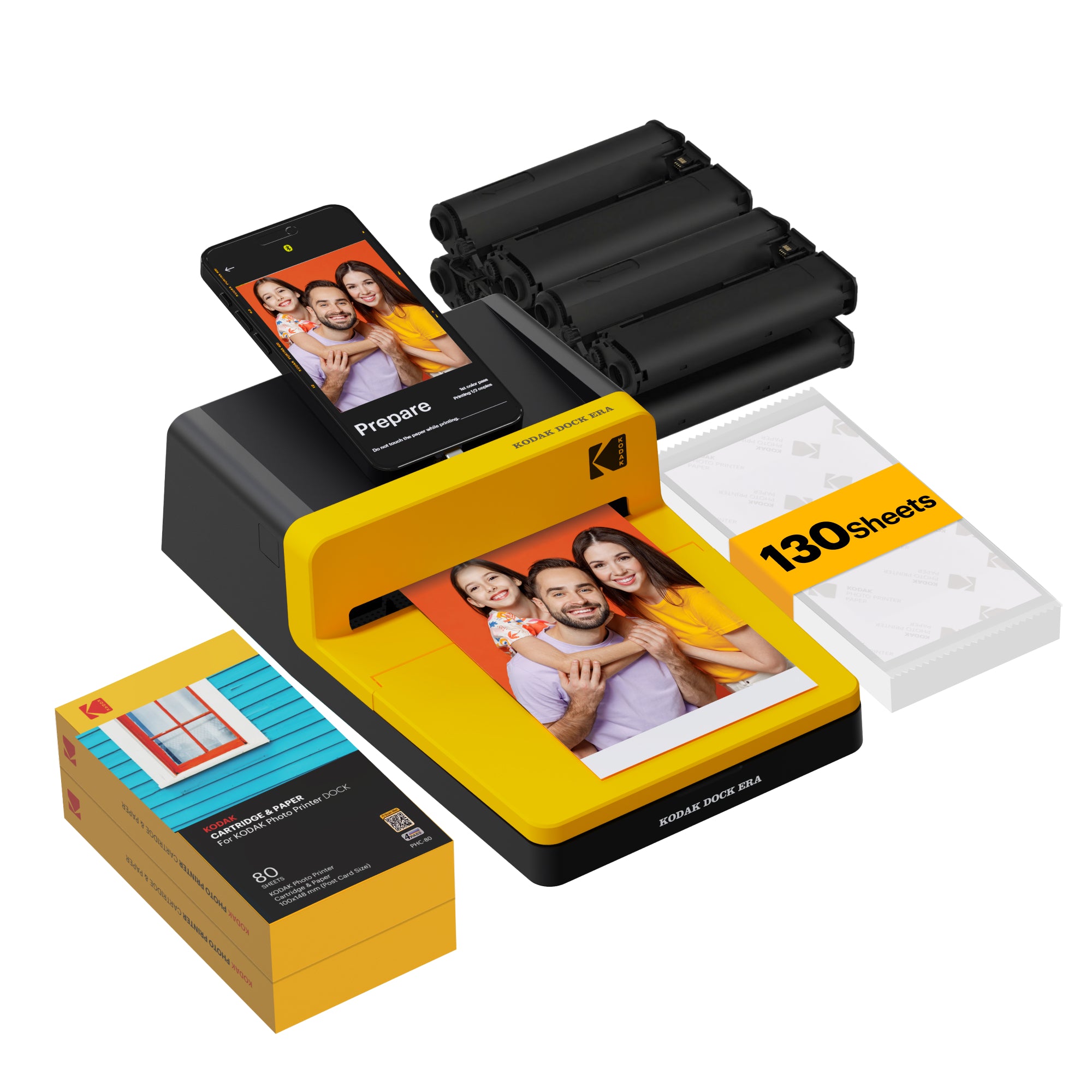 KODAK Dock Era 4x6 Inch D600 Photo Printer 50 Sheet Bundle