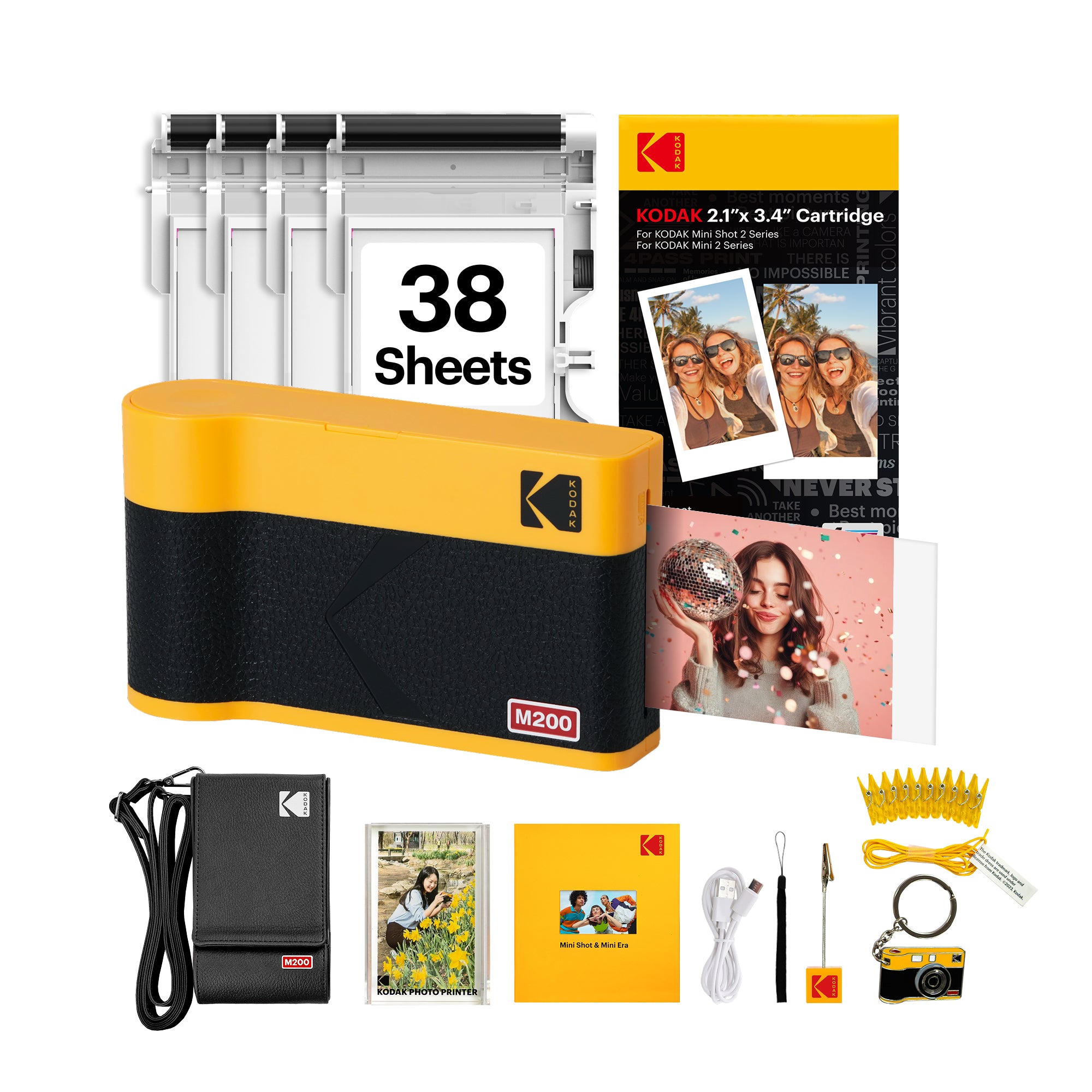 KODAK Mini 2 Era 2.1x3.4 Inch M200 38 Sheet Gift Bundle