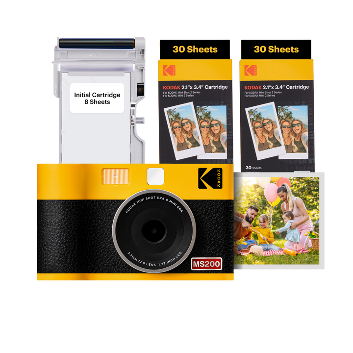 KODAK MiniShot2 ERA 2-in-1 Instant Camera 60Sheets Bundle