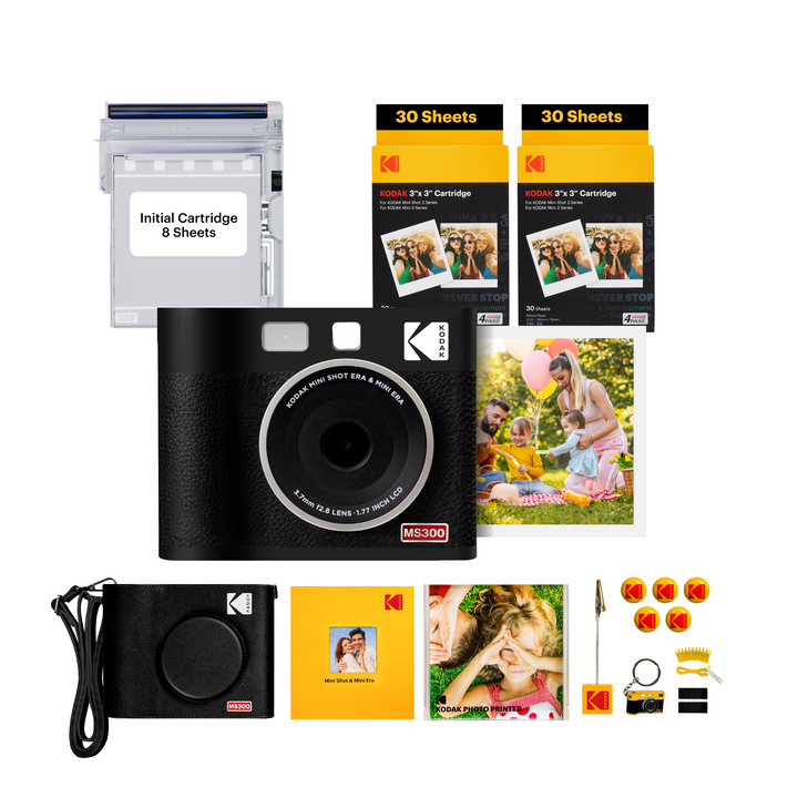 KODAK MiniShot3 ERA 2-in-1 Instant Camera Gift Bundle