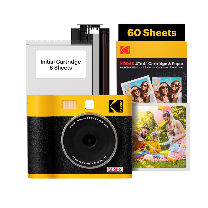 KODAK MiniShot4 ERA 2-in-1 Instant Camera 60Sheets Bundle