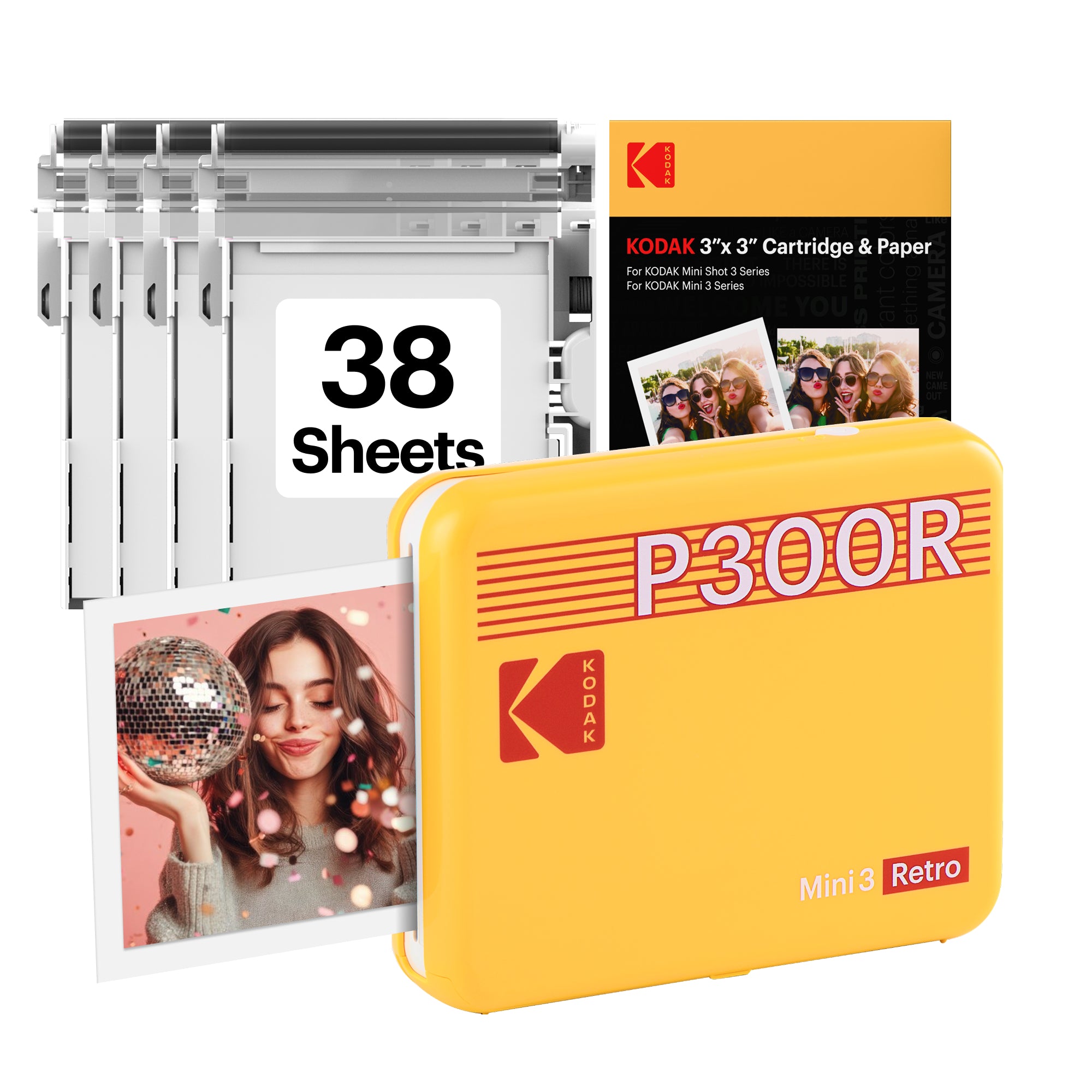 KODAK Mini 3 Retro P300R Paket