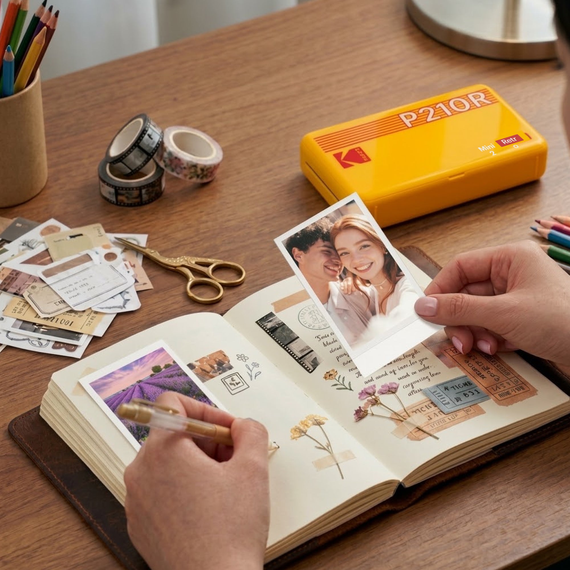 KODAK Mini 2 Retro 2.1x3.4 Inch Printer P210R
