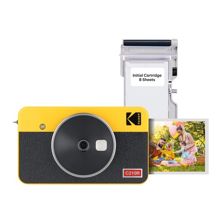 KODAK Mini Shot 2 Retro 4PASS 2-in-1-Sofortbildkamera und Fotodrucker (2,1 x 3,4 Zoll) + 8 Blatt 