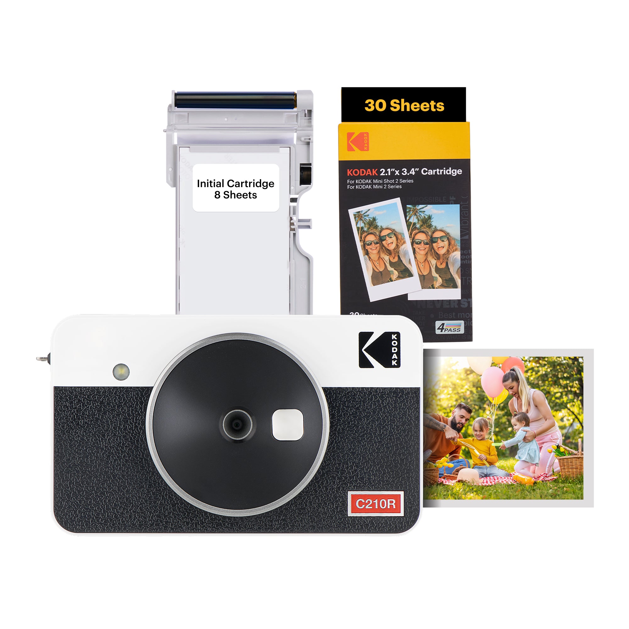 KODAK Mini Shot 2 Retro C210R 30 sheet Bundle