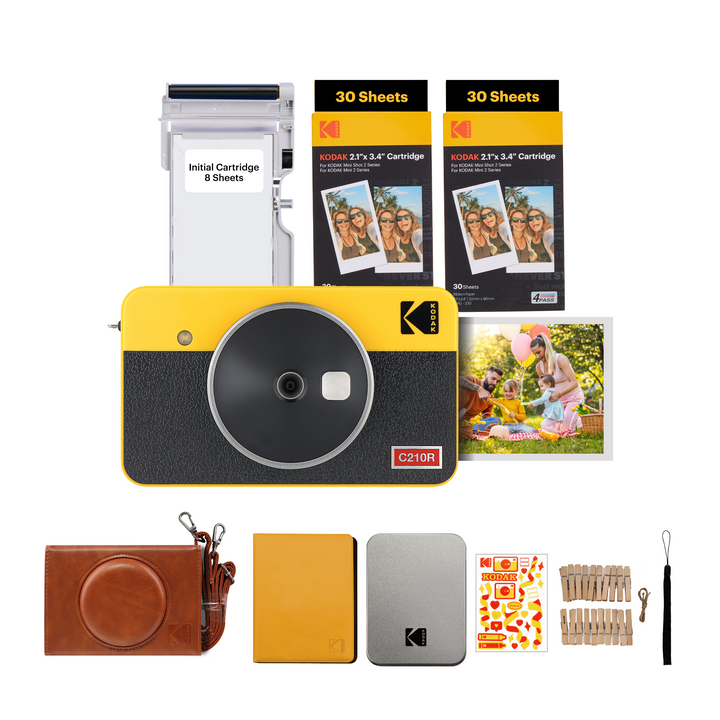 KODAK MiniShot2 Retro 2-in-1 Instant Camera Gift Bundle