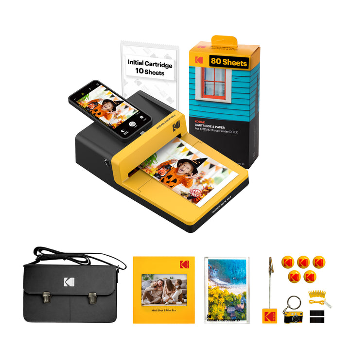 KODAK Dock ERA Sofortbilddrucker-Geschenkpaket (4 x 6 Zoll) (Drucker + 90 Blatt + Zubehör) 