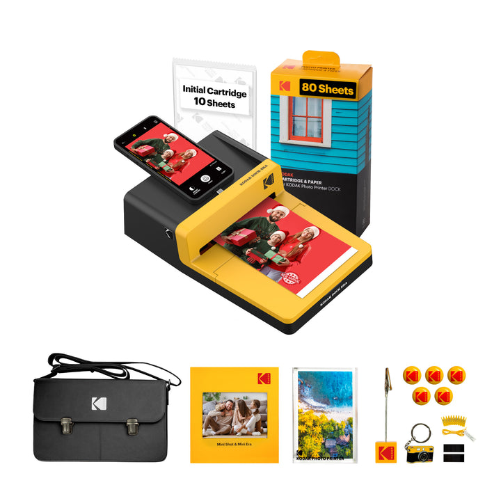 KODAK Dock ERA Instant Photo Printer Gift Bundle (4x6inches) (Printer + 90 Sheets + Accessories)