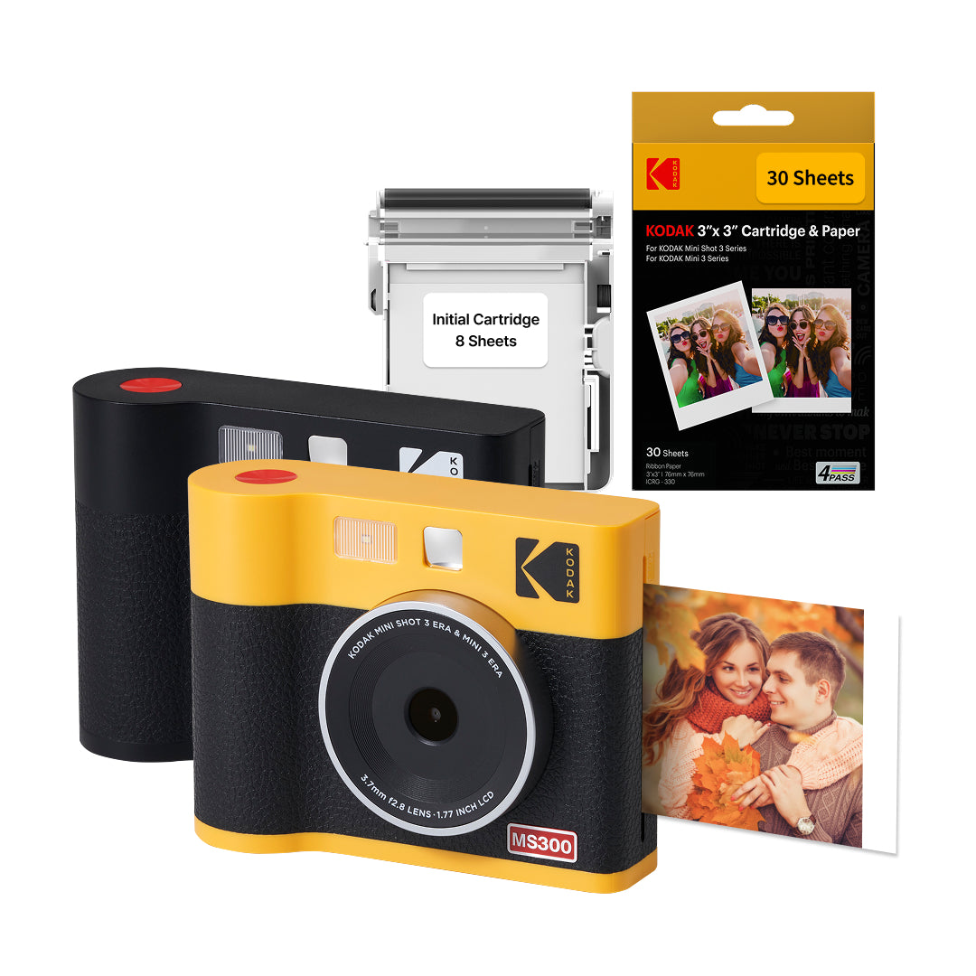 Kodak Instant Print 3x3 Cartridge | 60 Pack of 4 PASS 3 Inch